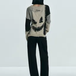 HERE&NOW Women Quirky Printed Pullover image 5