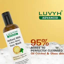 LUVYH Advanced Multani Mitti & Rice Water Face Wash- 100Ml image 2