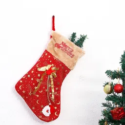 Archies Red & Beige Merry Christmas Blessing Sock-picture-25