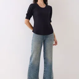 SPYKAR Purist Women Bootcut High-Rise Light Fade Stretchable Cotton Jeans image 5