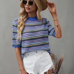 HERE&NOW Women Striped Pullover-picture-17