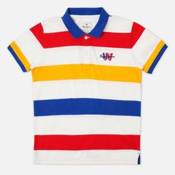 Pepe Jeans Boys Striped Polo Collar Pure Cotton T-shirt-picture-14