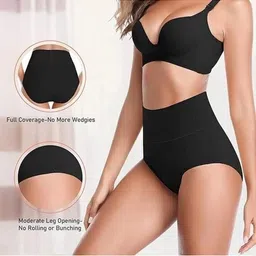 ORLIZEA Pack of 4 Women High-Rise Cotton Blend Hipster Briefs image 2