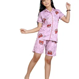 BAESD Girls Printed Shirt with Shorts-image-34