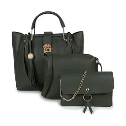 DANIEL CLARK PU Structured Handheld Bag with Tasselled-picture-51