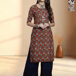 HERE&NOW Women Pack of-3 Ethnic Motifs Printed Kurta-picture-36