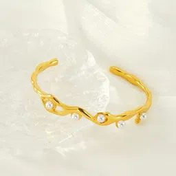 VIEN Gold-Plated Kada Bracelet image 2