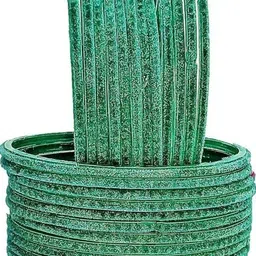 SHRASHTI Turquoise Blue Glass Artificial Stones & Beads Bangle-picture-15