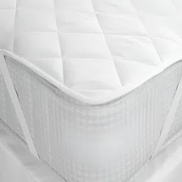 RRC White Quilted Water Resistant Microfiber Cotton Mattress Protector image 3