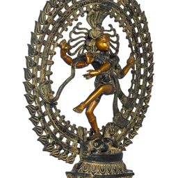Exotic India Black & Yellow Lord Shiva as Nataraja Religious Idol Showpiece-picture-17