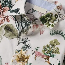 DUTT CREATION Boys Pack of 2 Classic Fit Floral Printed Spread Collar Cotton Casual Shirts image 2