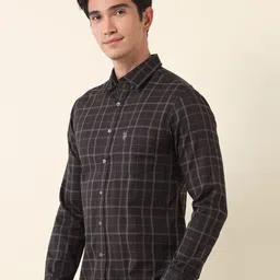 U.S. Polo Assn. Men Tailored Fit Opaque Checked Casual Shirt image 2