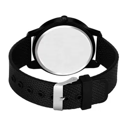 CSAMON Women Dial & Textured Straps Analogue Watch Black Aeviyo Blue dial Rabar image 3