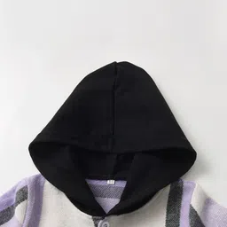 StyleCast x Revolte Girls Checked Hooded Shirt With Pyjamas image 4