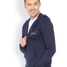 Campus Sutra Men Printed Hooded Sweatshirt image 3