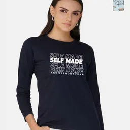 Metronaut Women 2 Printed Bio Finish Applique T-shirt-image-80