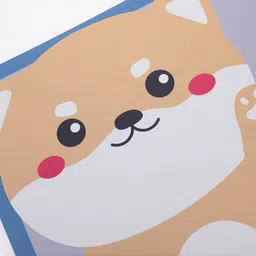 Kuber Industries 6Pcs Blue & Beige Colored Printed 240GSM Bath Rugs image 4