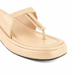 Roadster Platform Women Beige Party Peep Toes Platform Heels image 4