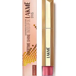 Lakme 9to5 Overtime Shine Tinted Lip Oil Gloss With Almond & Jojoba Oil 5.3ml-Frosted Pink image 2