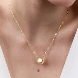 AIKA BY MINUTIAE Brass Gold-Plated Handcrafted Necklace image 5