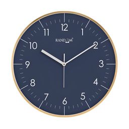 RANDOM Premium Collections Navy Blue & Gold-Toned Printed Round Contemporary Wall Clock-picture-18