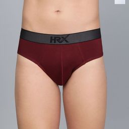 HRX by Hrithik Roshan Pack Of 2 Mid Rise Hipster Briefs HRX_BRF_003_MRN_WH_2PC-image-64