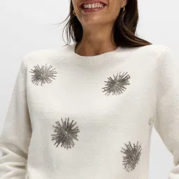 Marks & Spencer Women Embroidered Pullover image 2