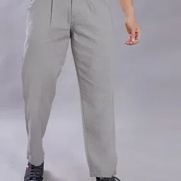 THE BEETEL HOUSE Men Relaxed Loose Fit Easy Wash Trousers-picture-27