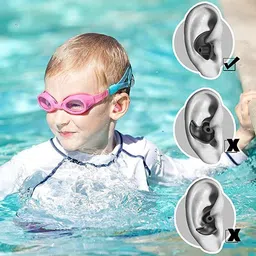 james WaterProof Swimming Ear Protector Silicone Ear Plug & Nose Clip image 3