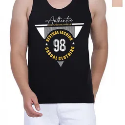 WOOSTRO Men Pack Of 2 Typography Printed Round Neck Cotton Slim Fit T-shirts-picture-22