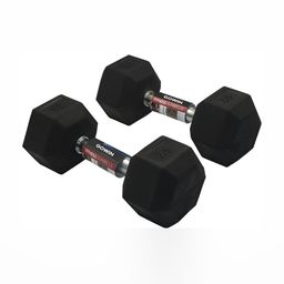 HackerX 2-Pcs Chrome Finish Steel Dumbbells - 7.5 kg Each-picture-10