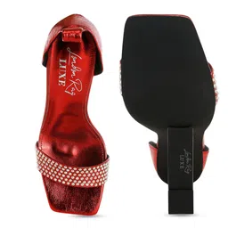 London Rag Embellished Open Toe Comfort Heel Sandals image 4