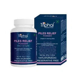 Triphal Piles Releif Powder With Bhringraj & Chitrak Mool- 50 g-image-66