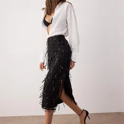 Trendyol Women Embellished Pencil Midi Skirt-picture-30
