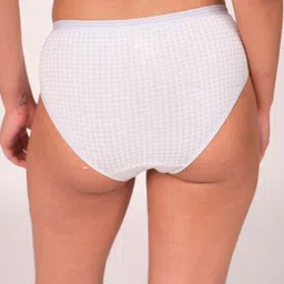 Munns & Mars Women Checked Printed Pack of 3 Mid-Rise Hipster Brief image 3