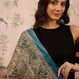 InWeave Women Ethnic Motifs Regular Kurta with Palazzos & With Dupatta image 4