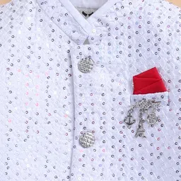 LITTLE COLLARS Boys Embellished Trousers image 3