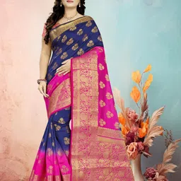 DIVASTRI Woven Design Pure Silk Banarasi Saree-picture-14