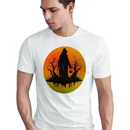 Seekbuylove Men Printed Bio Finish Regular Fit Round Neck T-shirt image 2