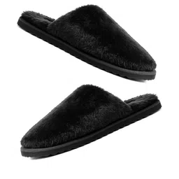 TRAVELKHUSHI Unisex Black Room Slippers-picture-31