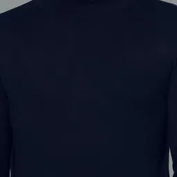 ALONE EAGLE Men Turtle Neck Slim Fit T-shirt image 2