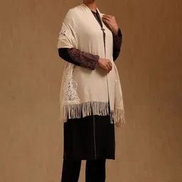 Soch Women Embroidered Acrylic Shawl image 5