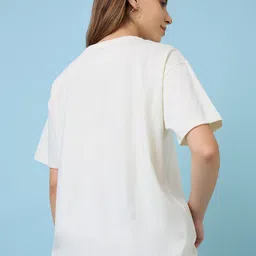 Mast & Harbour Women Printed Raw Edge T-shirt image 4