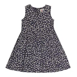 YOUNG BIRDS Girls Floral Printed Fit & Flare Dress-image-10