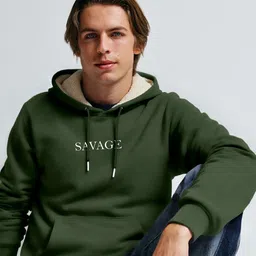 TOGS & TERRE Men Printed Hooded Sweatshirt image 2