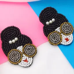 MISS ASTUTE Women Fabric Artificial Beads Earrings-image-25