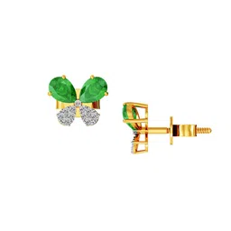Joyalukkas Butterfly Bloom Diamond Earrings -1.96 gm image 4