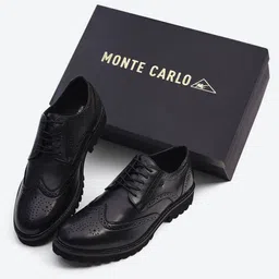 Monte Carlo Men Round Toe Lace-Ups Formal Brogues-picture-16