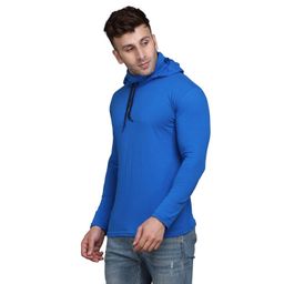 BEYOU FASHION Men Solid Hooded Cotton Slim Fit T-shirt-picture-47