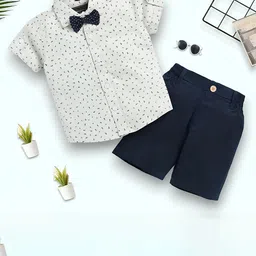 GLAM ELEGANCE Kids Printed Short Sleeves Shirt With Shorts-picture-18